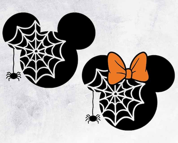 Download Eps Files For Silhouette And Cricut Png Minnie Mouse Halloween Svg Mickey Mouse Spider Web Svg Dxf Disney Halloween Svg Instant File Clip Art Art Collectibles