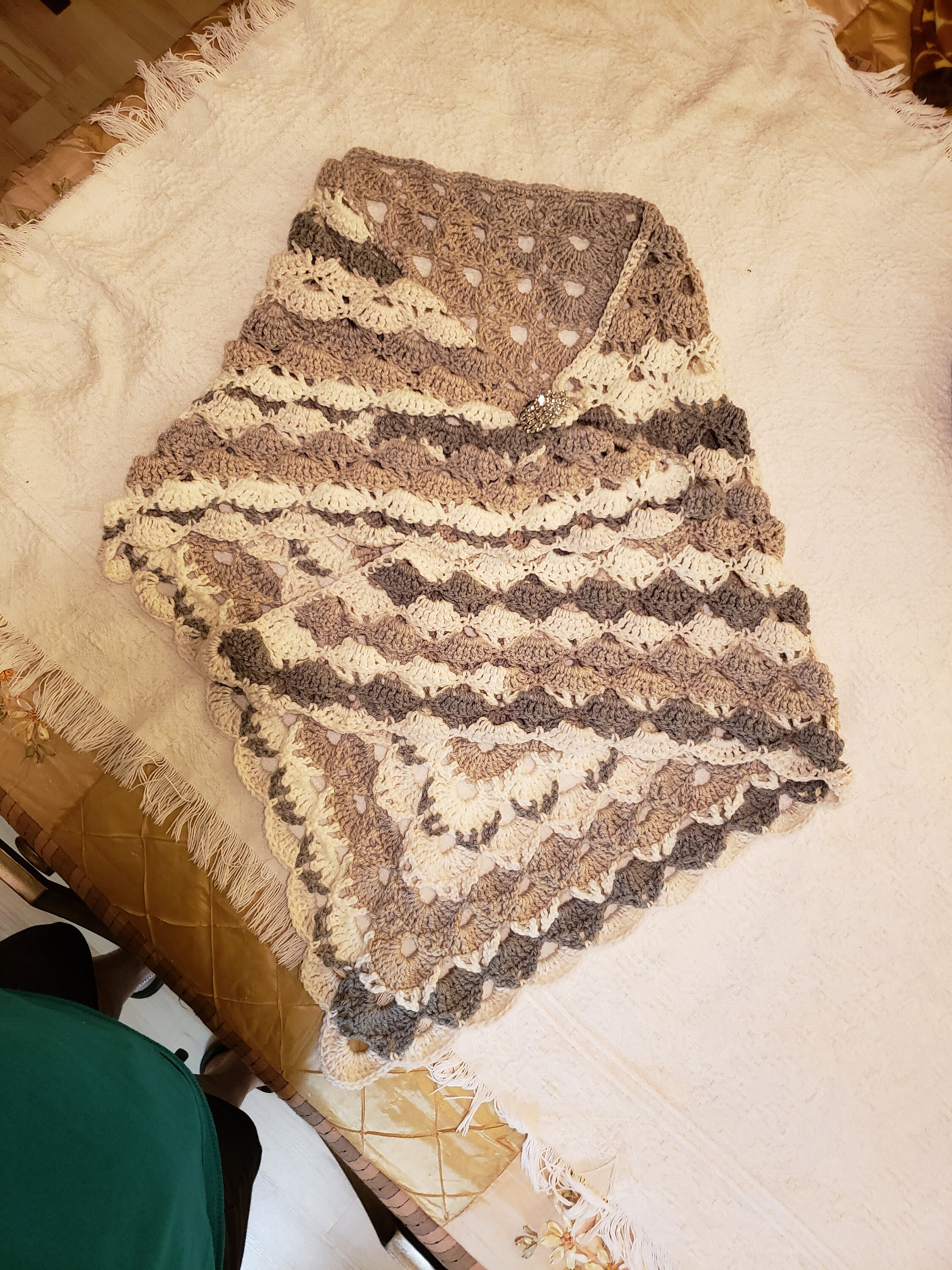 Ladies' Shawl 78 X 53 X 34 Winter Warm Etsy UK