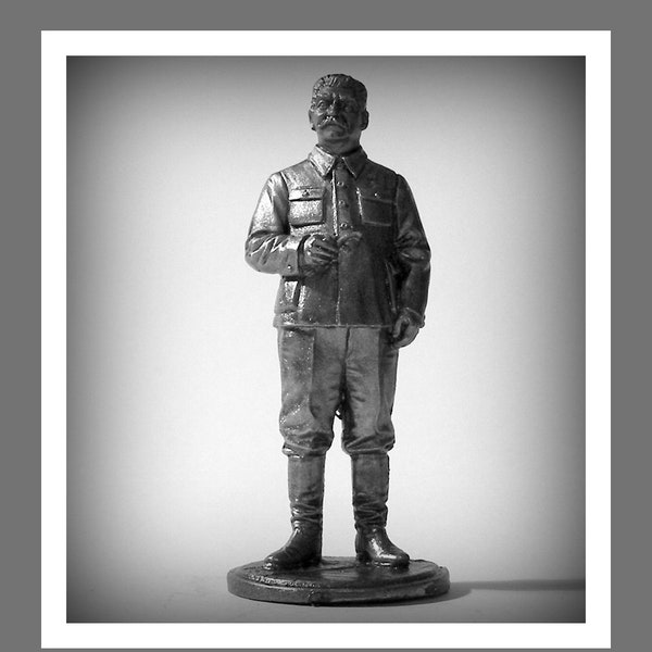 Toy Soldiers Action Figurines Joseph Stalin 54 mm Figures 1/32 Scale Tin Soldiers Miniatures Statuettes Figures Toys Sculptures Gifts Metal