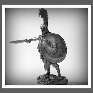 Toy Soldiers Action Figurines Greek Hoplite 5th Century BC 54 mm Figure 1/32 Scale Tin Soldiers Miniatures Statuettes Figures Toys Sculpture