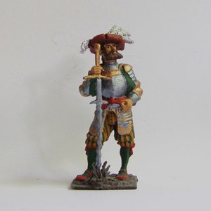 Toy Soldiers Action Figurines Spanish Conquistador 16 Century 54 mm Figures 1/32 Tin Soldiers Miniatures Statuettes Toys Sculptures Gifts