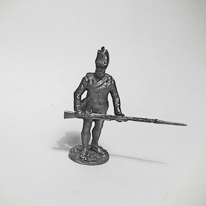 Action Figurines French Soldier French Army Napoleonic Wars 1812 1815 54mm Figure 1/32ScaleToy Soldiers Tin SoldiersToysSculpturesStatuettes