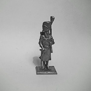 Action Figurines French Sapper Old Guard Napoleonic Wars 1812 1815 54mm Figure 1/32ScaleToy Soldiers Tin Soldiers Toys Sculptures Statuettes