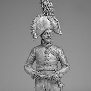 Action Figure Russian Army Napoleonic Wars Lieutenant General Prince Bagration 54 mm Figure 1/32 Scale Statuettes Toy Soldiers Tin Soldiers image 1