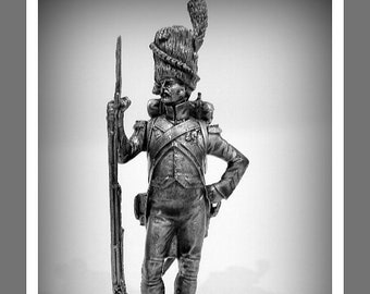Toy Soldiers Action Figurines Grenadier Of The Old Guard 1805-1815 54mmFigures 1/32 Tin Soldiers Miniatures Statuettes Toys Sculptures Gifts