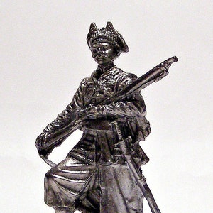 Toy Soldiers Action Figurines Ukrainian Cossack 17 Century 54 mm Figures 1/32 Scale Tin Soldiers Miniatures Statuettes Figure Toys Sculpture