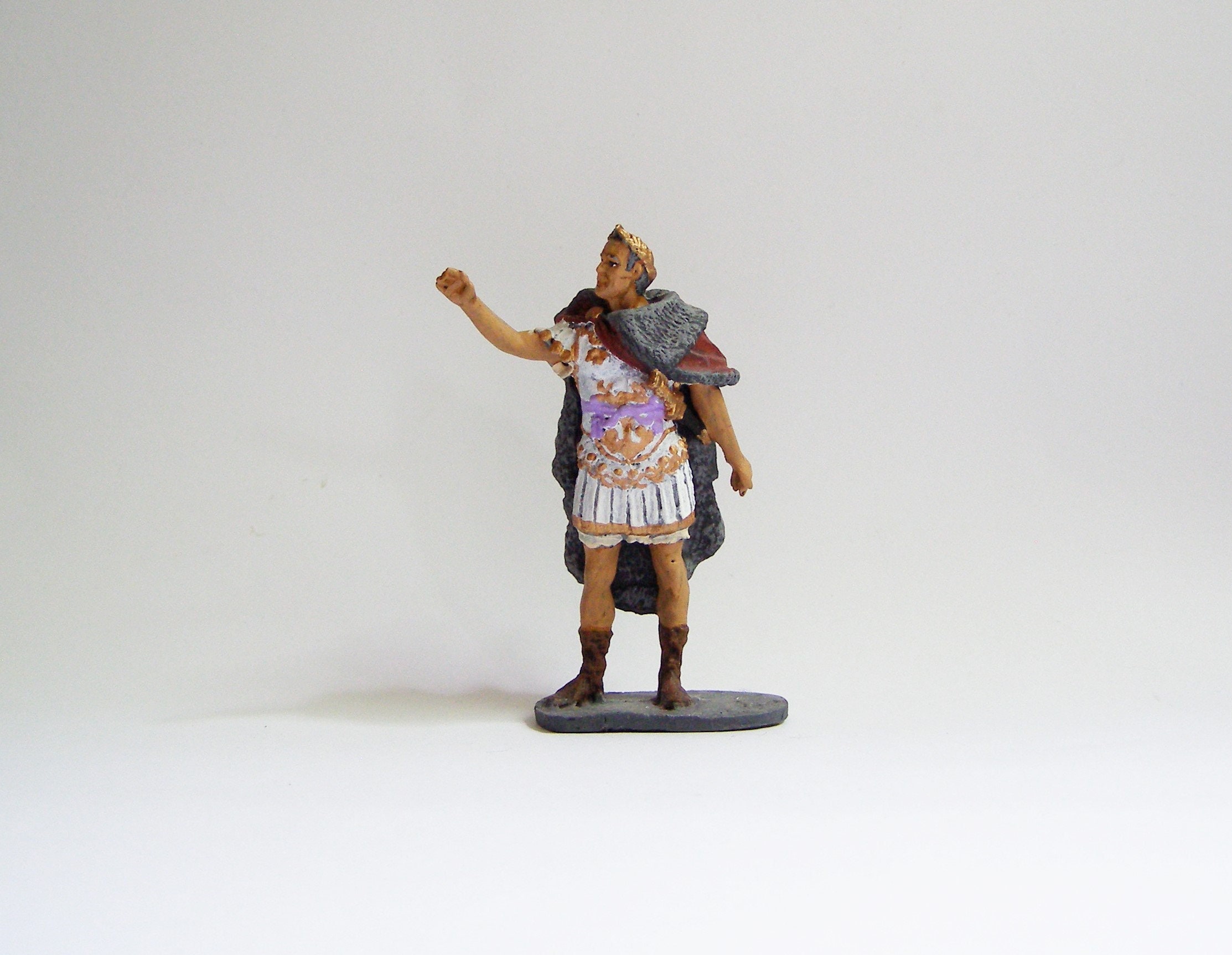 Toy Soldiers Action Figurines Julius Caesar Roman Emperor 54 mm Figures 1/32 Tin Soldiers Miniatures Statuettes Toys Sculptures Gifts Models