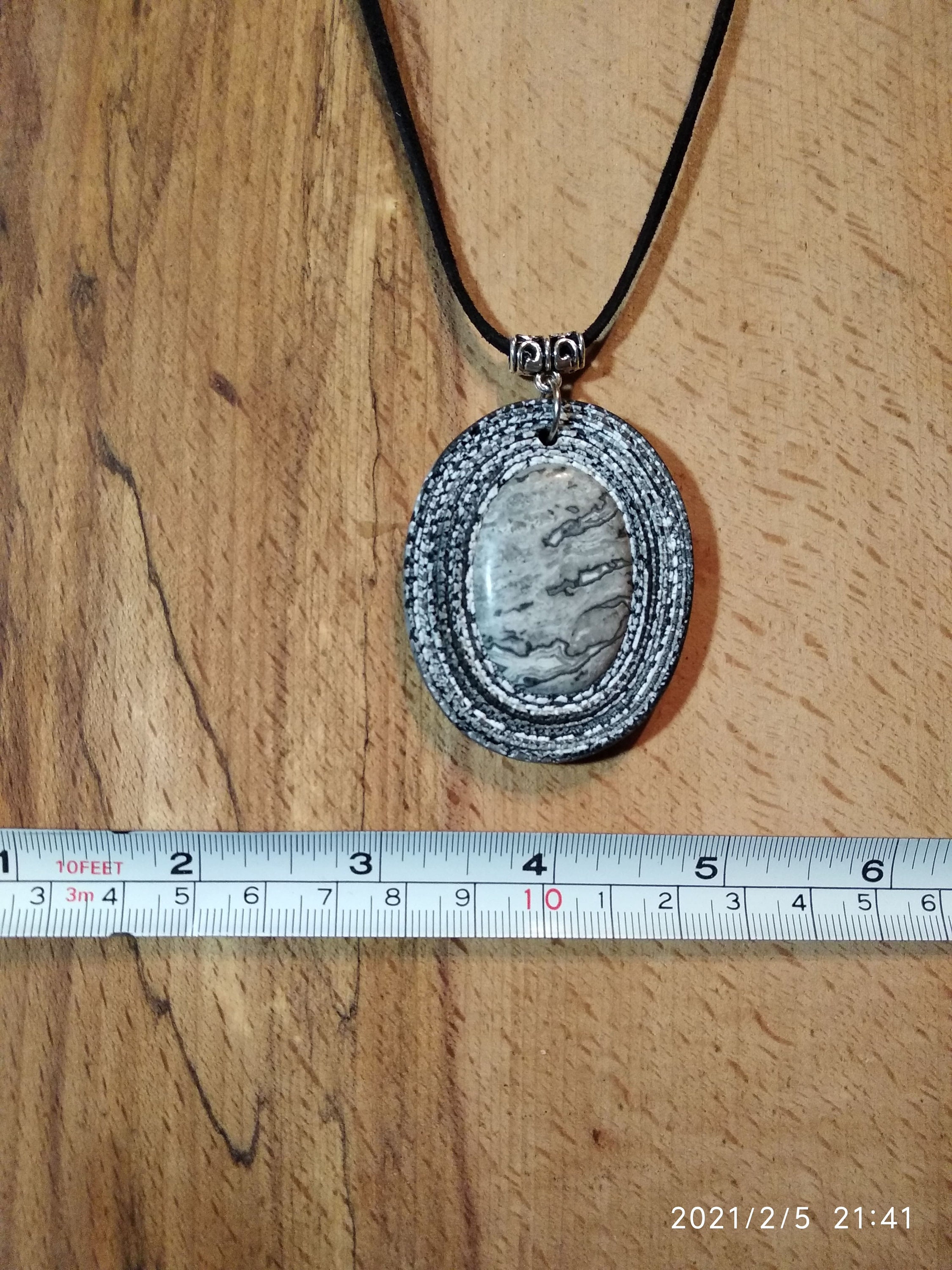 Bild Jaspis Anhänger Jaspis Oval Anhänger handgefertigt | Etsy