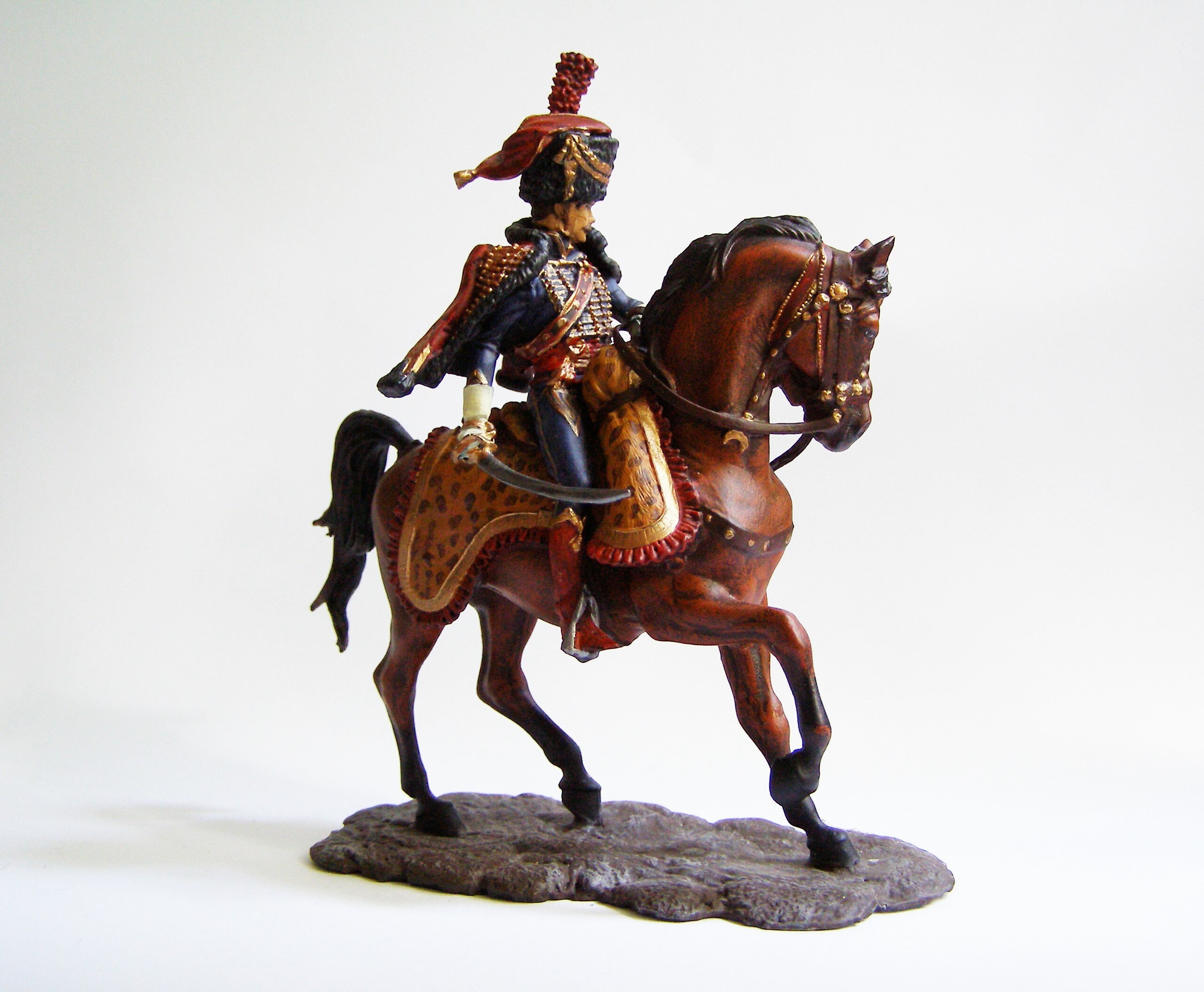 おもちゃの兵士 衛兵 馬 猟師 フランス軍 ナポレオン戦争 75 mm