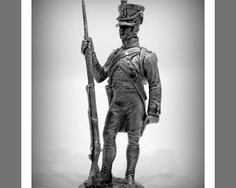 Toy Soldiers Action Figurines French Army Voltiger 1805-1815 54mmFigures 1/32 Tin Soldiers Miniatures Statuettes Toys Sculptures Gifts Art