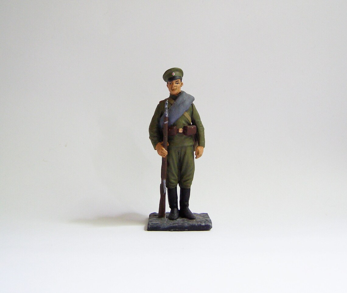 Toy Soldiers Action Figurines Russian Soldier WWI 54 Mm Etsy