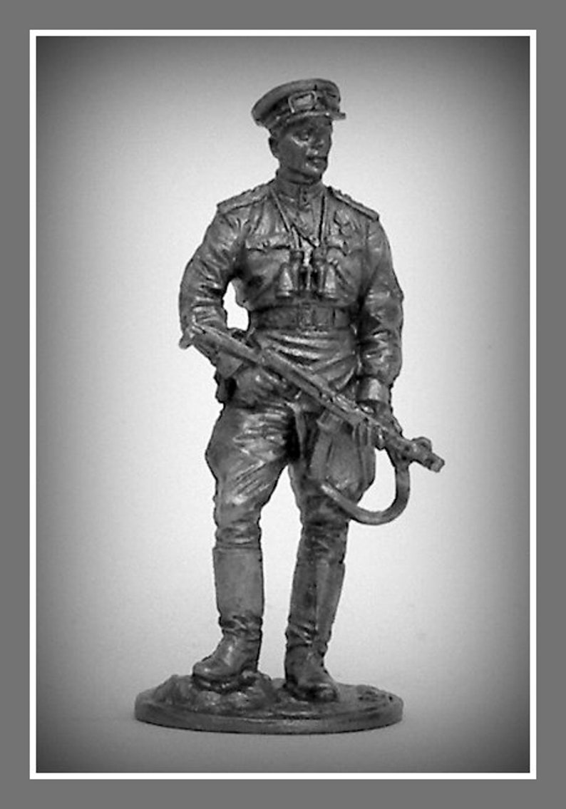 Toy Soldiers Action Figurines Soviet Officer World War II WW2