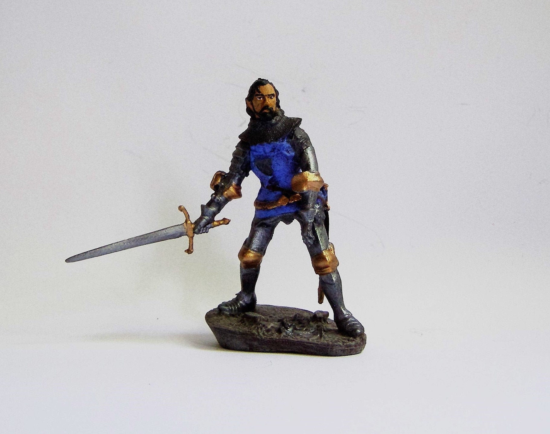 Toy Soldiers Action Figurines European Knight 54 Mm Figures 1/32 Tin