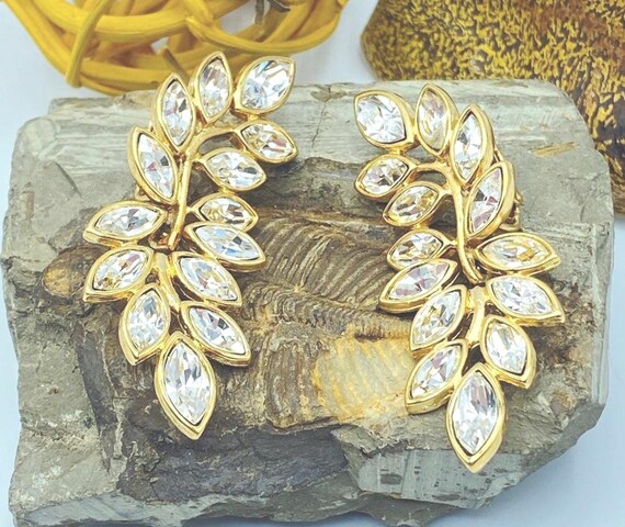 Kenneth Jay Lane Earrings: Rhinestone Earrings, K… - image 5