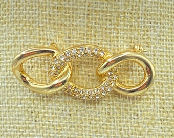 Vintage Christian Dior Silver Clip CD Logo Monogram Brooch  display picture 2