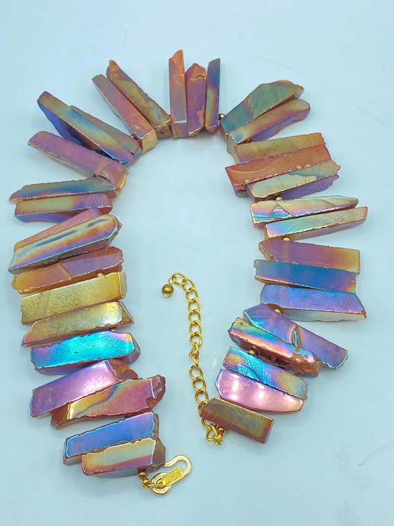 Vintage Kenneth Jay Lane Necklace: 15 Inches, Chu… - image 8
