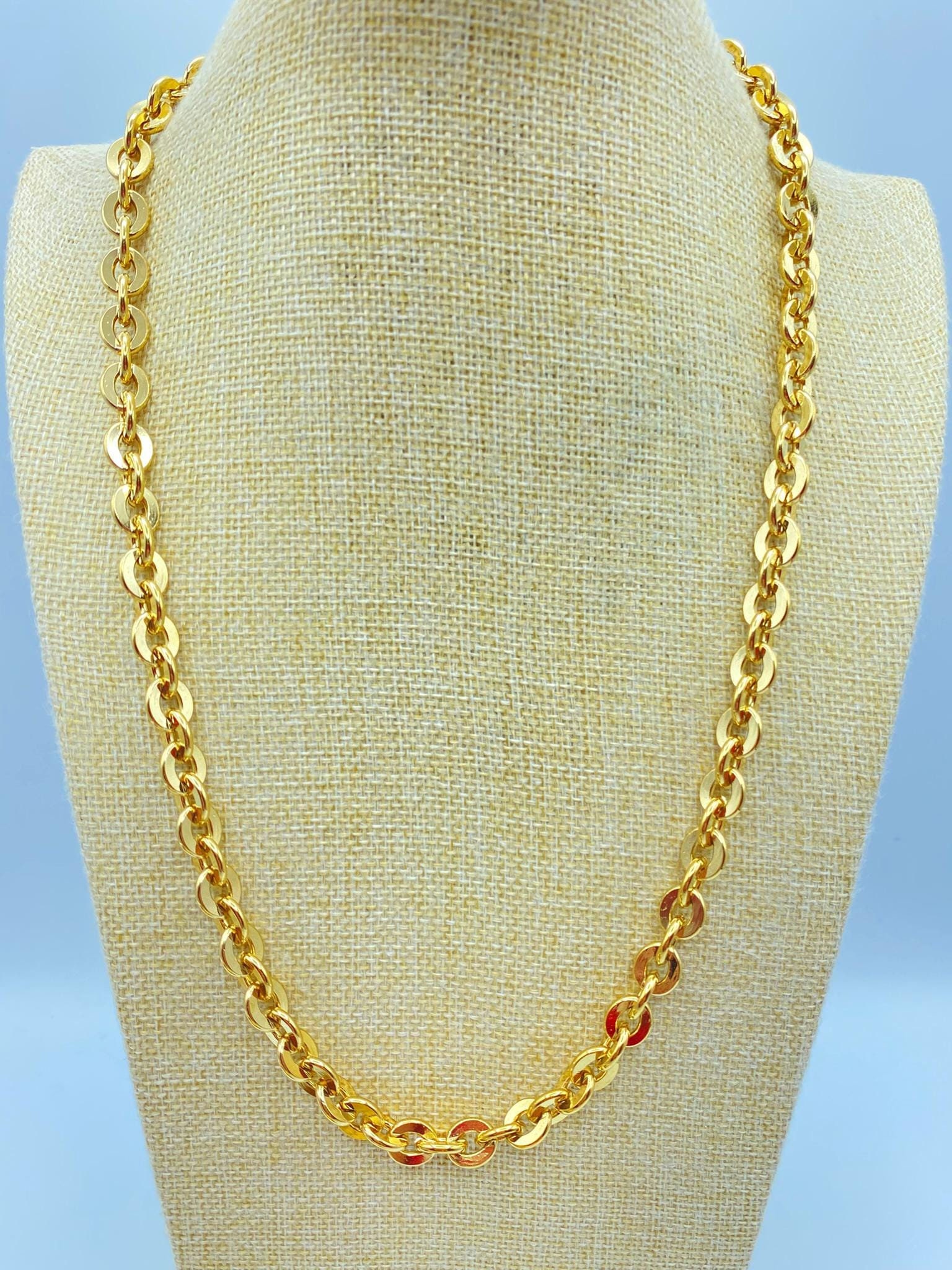 アクセサリー Vintage GIVENCHY Long Necklace Gold GIVENCHY Vintage Gold Plated Long Chain Necklace - Etsy