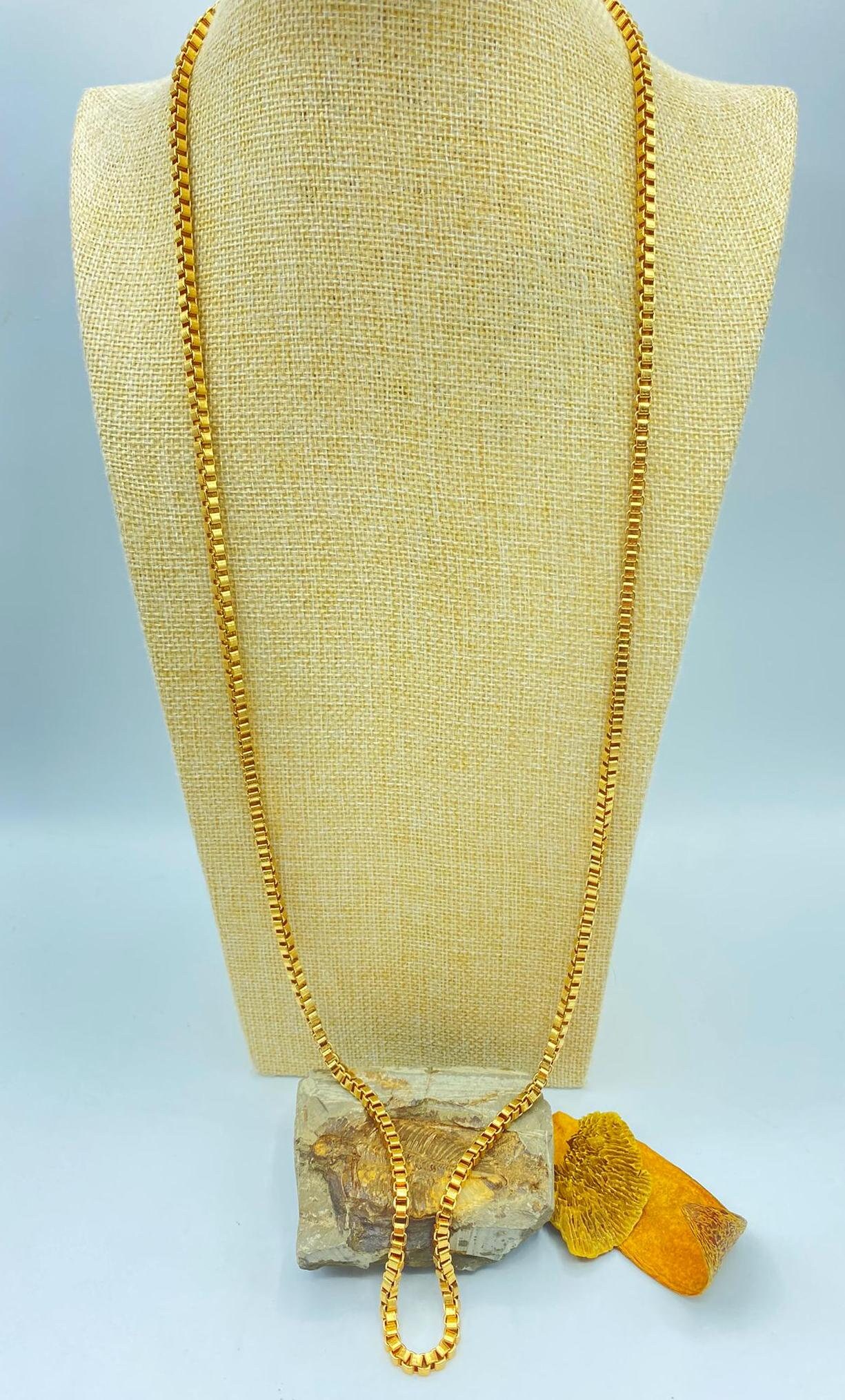 Vintage Monet Chain Necklace, Gold Chain Necklace, Monet