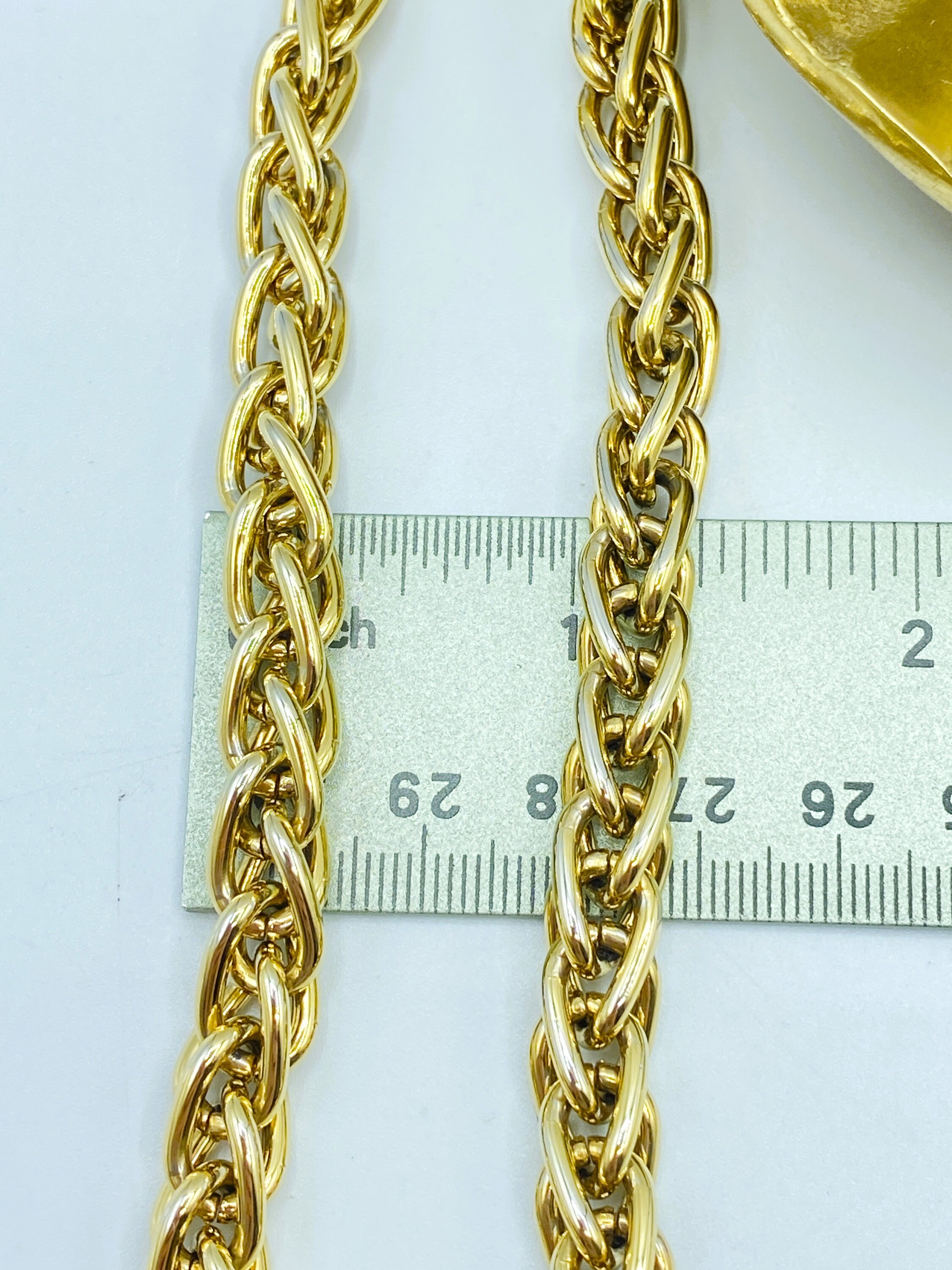 Vintage Monet Gold Chain Necklace, Monet Jewelry, 18 Inches