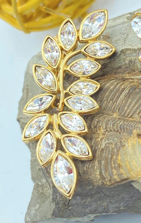 Kenneth Jay Lane Earrings: Rhinestone Earrings, K… - image 6