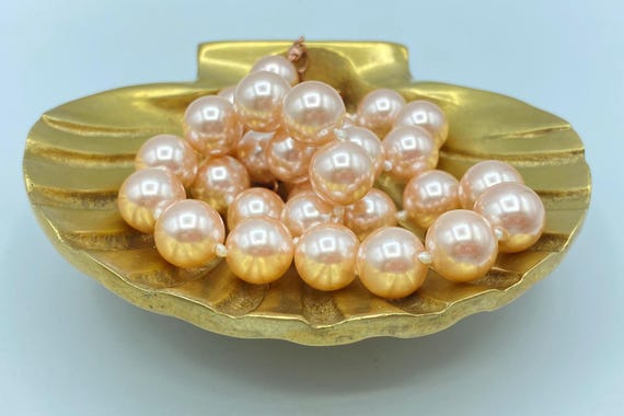 Vintage Kenneth Jay Lane Pink Pearl Choker Neckla… - image 7