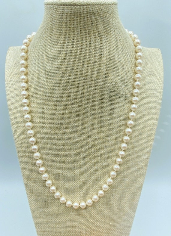 Beautiful Vintage Monet Pearl Necklace 24 inches 1990s Jewelry | eBay