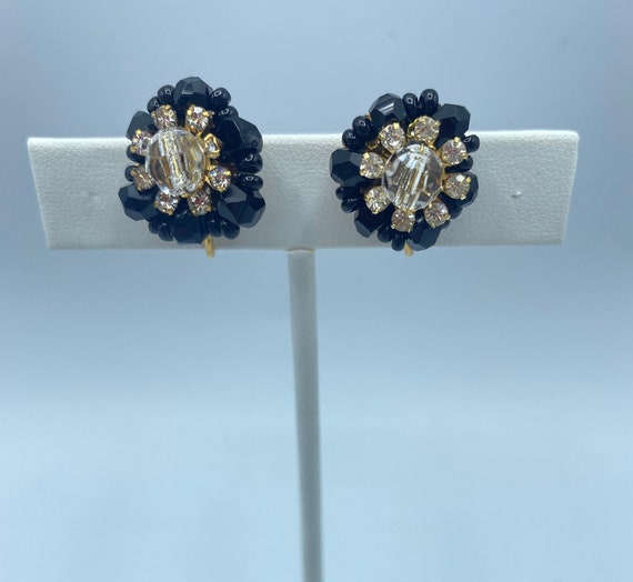 Vintage Miriam Haskell Earrings, 60s Haskell Earr… - image 4