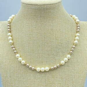 Vintage Monet Pearl Necklace, Monet Pearl Choker, 18 Inches, Monet Jewelry