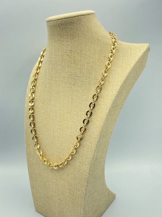 Givenchy Gold Chain Necklace, Double G Clasp, 24 I