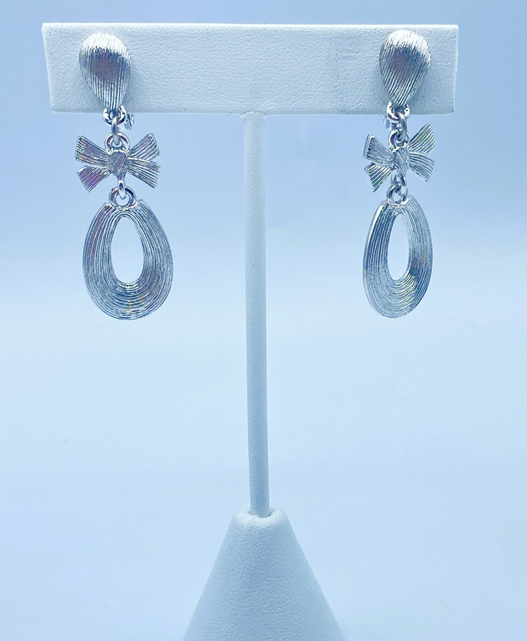 Boucles D’oreilles Monet Vintage En émail Multicolore - Clips Rétro !