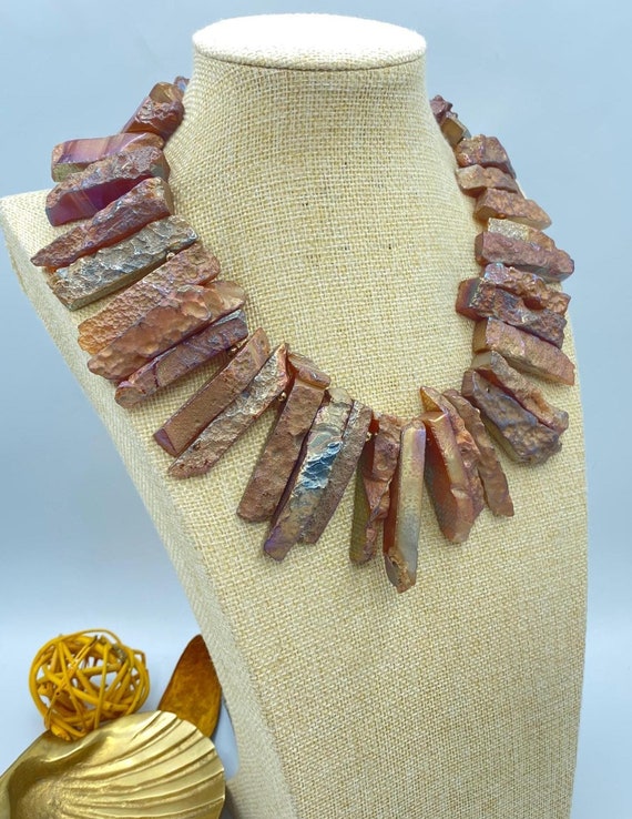 Vintage Kenneth Jay Lane Necklace: 15 Inches, Chu… - image 4