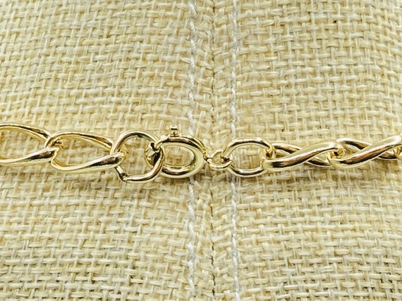 Vintage Trifari Navy Blue Pendant Necklace, Trifa… - image 9