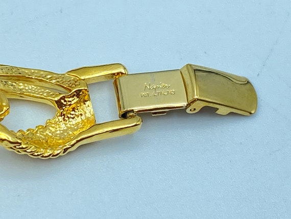 Vintage Napier Gold Tone Link Choker Necklace, 80… - image 5