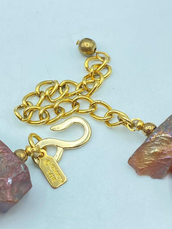 Vintage Kenneth Jay Lane Necklace: 15 Inches, Chu… - image 7