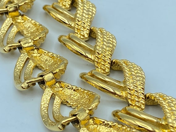 Vintage Napier Gold Tone Link Choker Necklace, 80… - image 6
