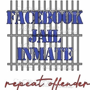 Facebook Jail Inmate Repeat Offender Svg And Dxf Design For Etsy