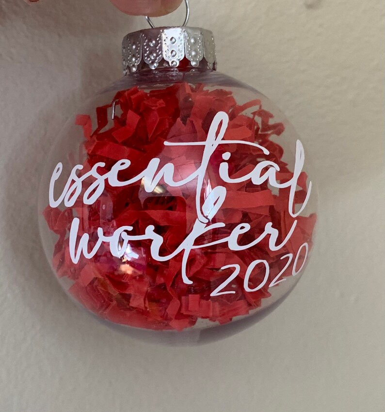Essential Worker 2020 Christmas Ball Ornament