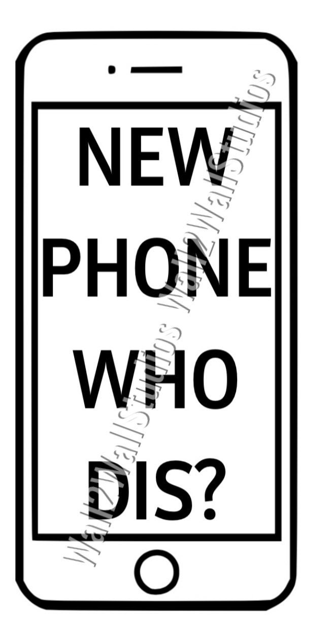 New Phone Who Dis Digital Design Svg Jpg Humor Funny Joke Car Etsy