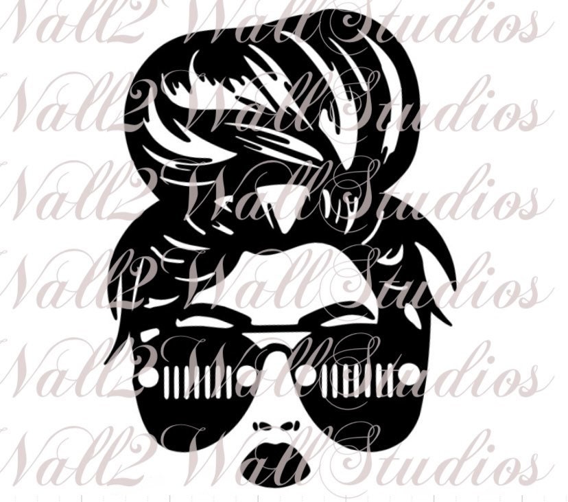 Jeep Girl Symbol Sunglasses Jeep Hair Dont Care Svg Jpg Digital