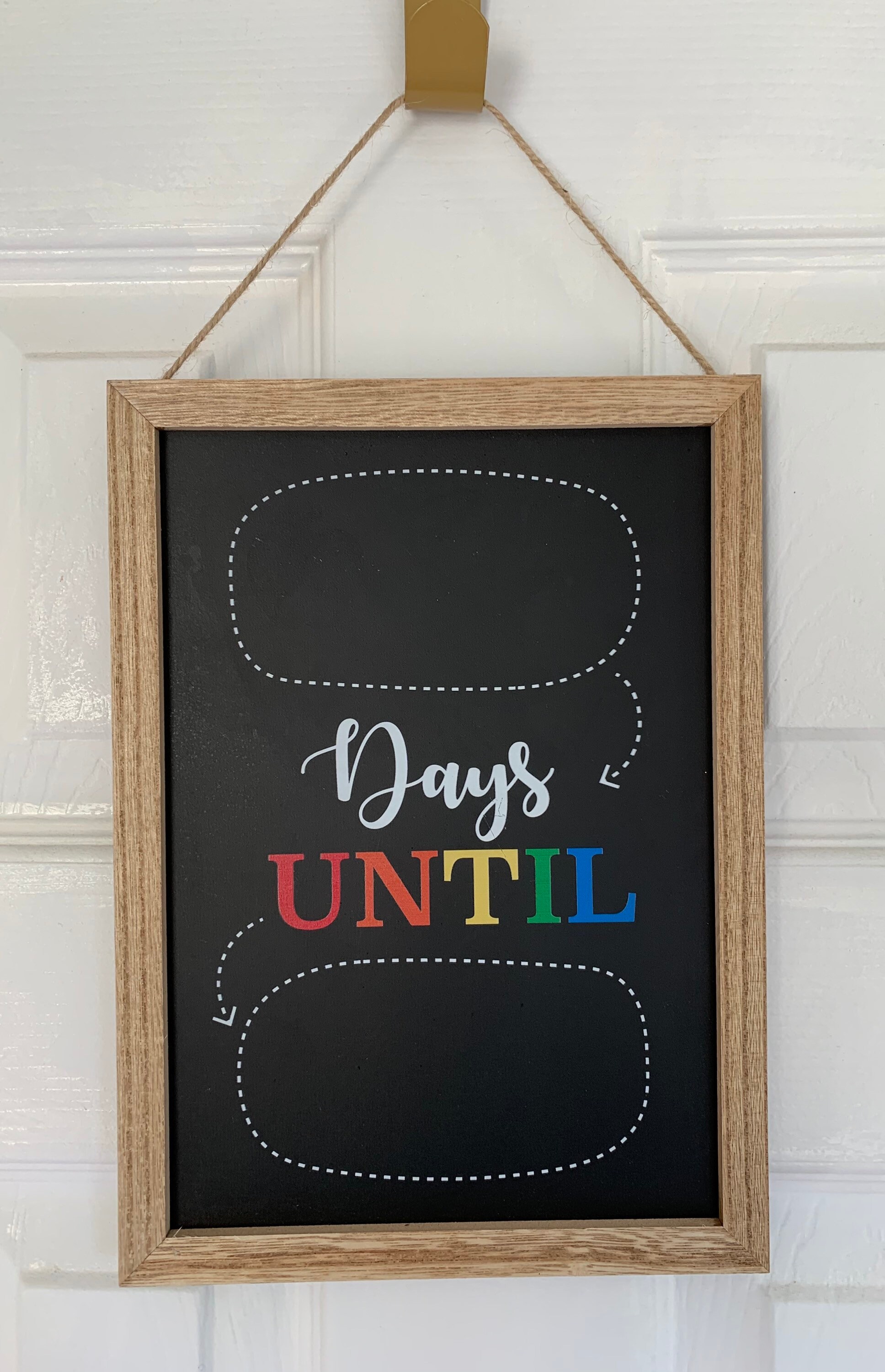 Days Until Chalkboard Count Down Sign Decor Children Family Etsy