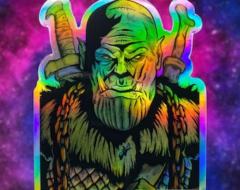 Thanorcs holographic sticker