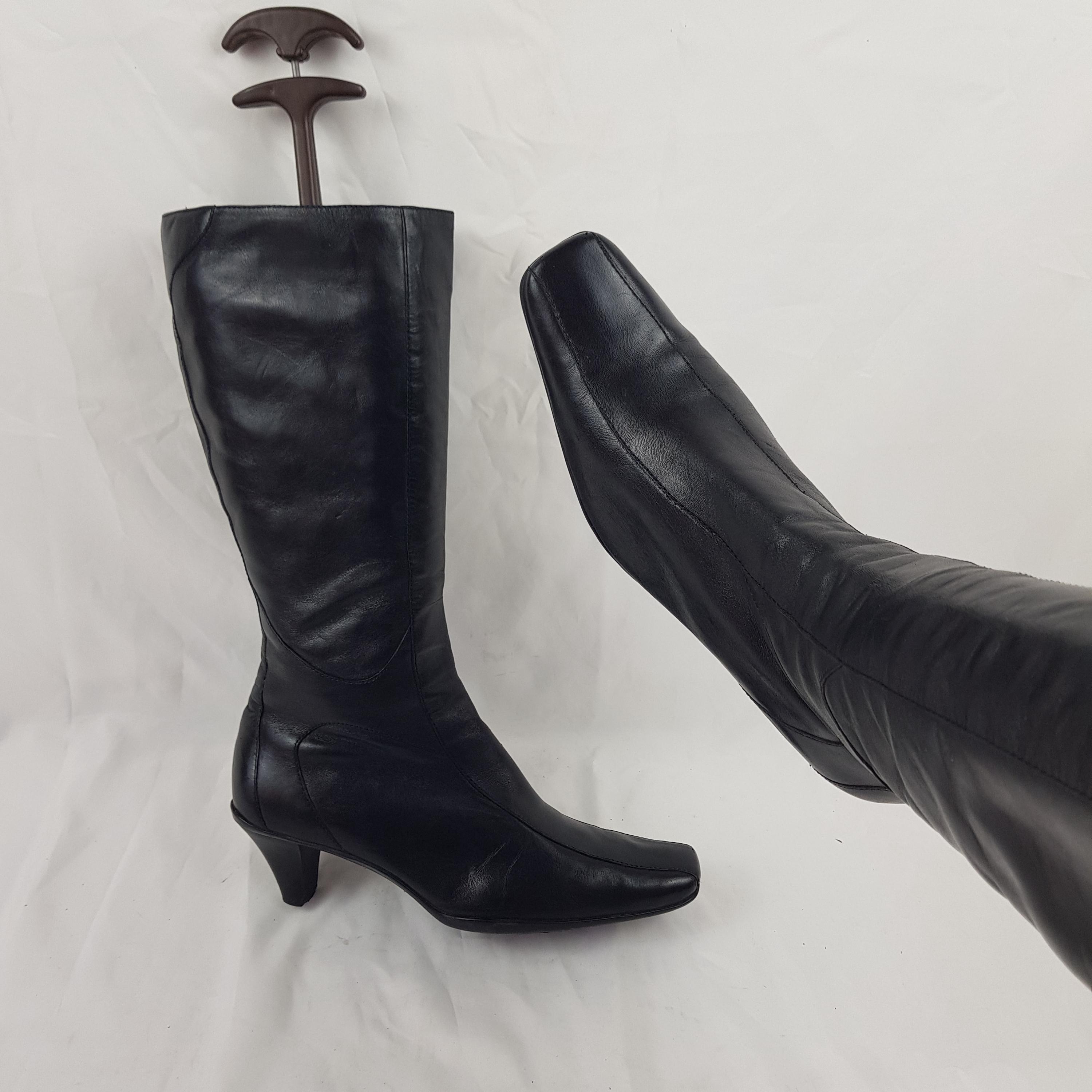 90s Square Toe Boot - Etsy UK 90s gucci archive square toe heal boots