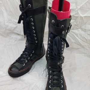 converse style knee high boots