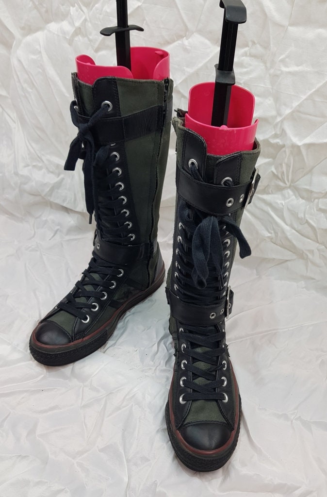 Knee High Boots Embroidered Converse High Boots -