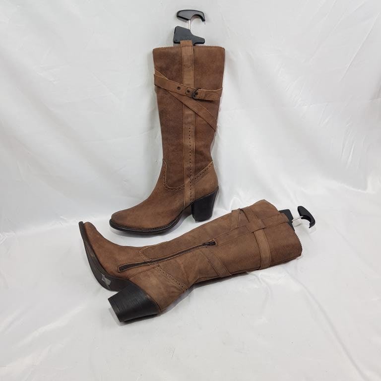 Born fannar wide calf leather knee high boot clearance