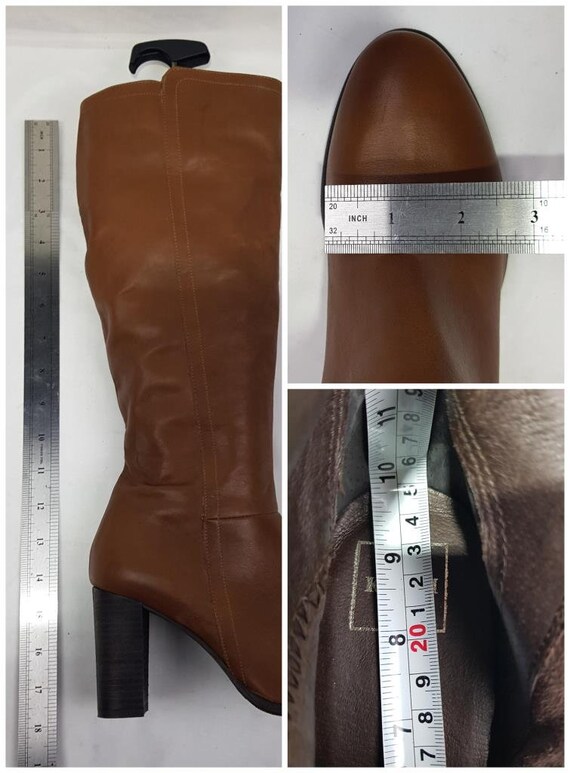 Bottes D'équitation Longues En Cuir Marron Eqvvs - Taille UK 4 (EU 37), Neuf