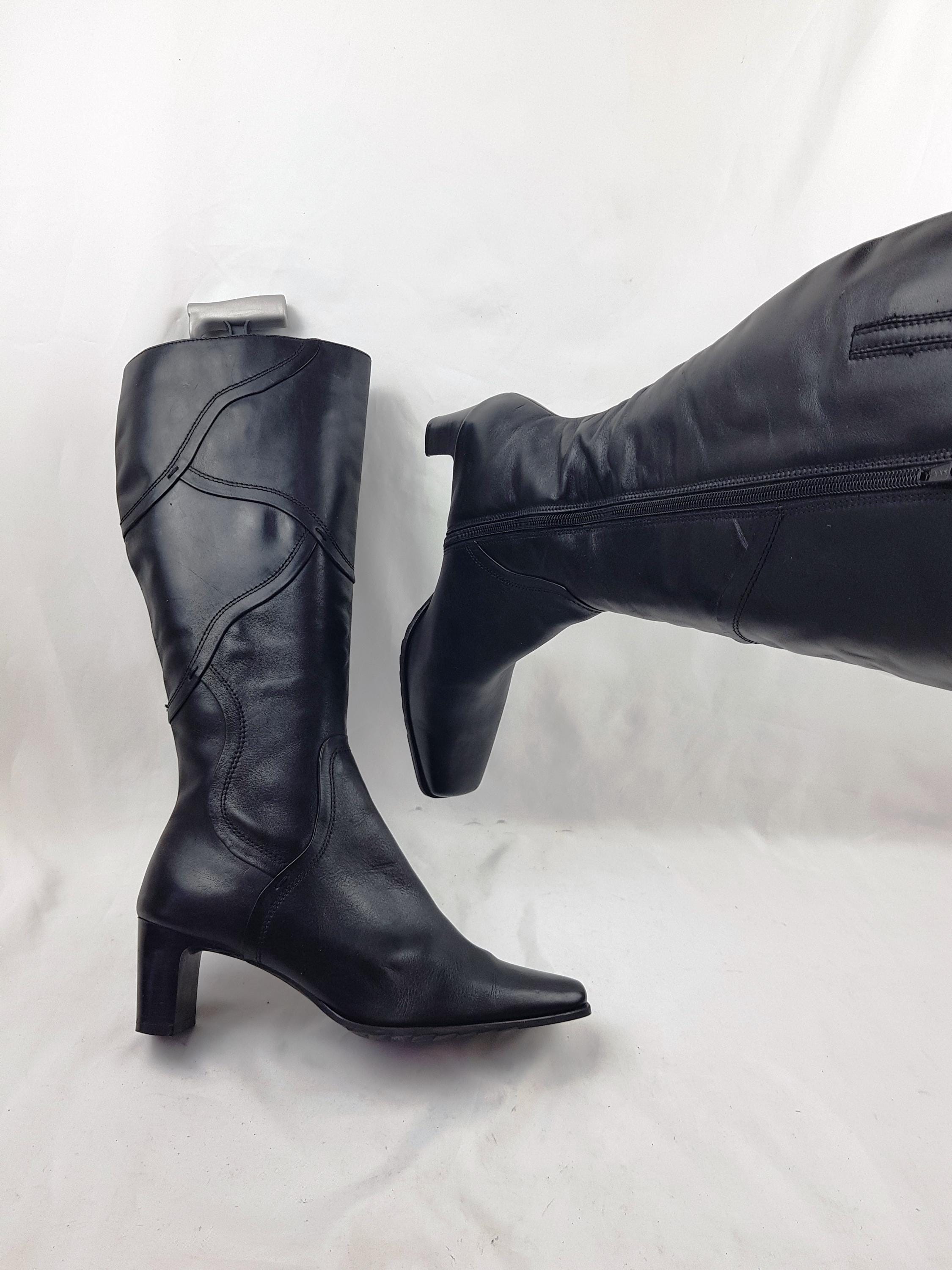 Black Boots Wide Calves Canada