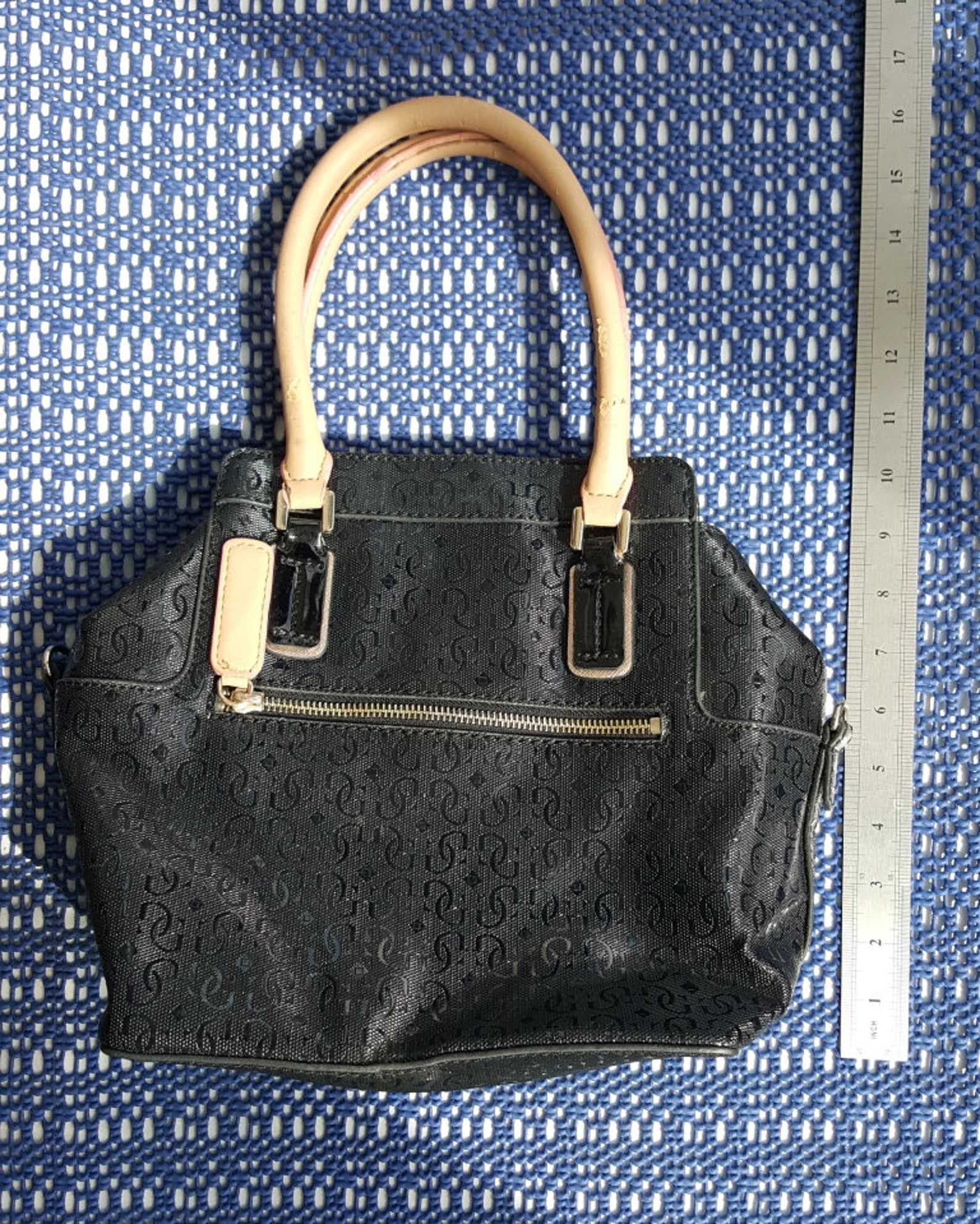 Guess hand bag Women toiletry bag Rare Designer bag Gift for Etsy