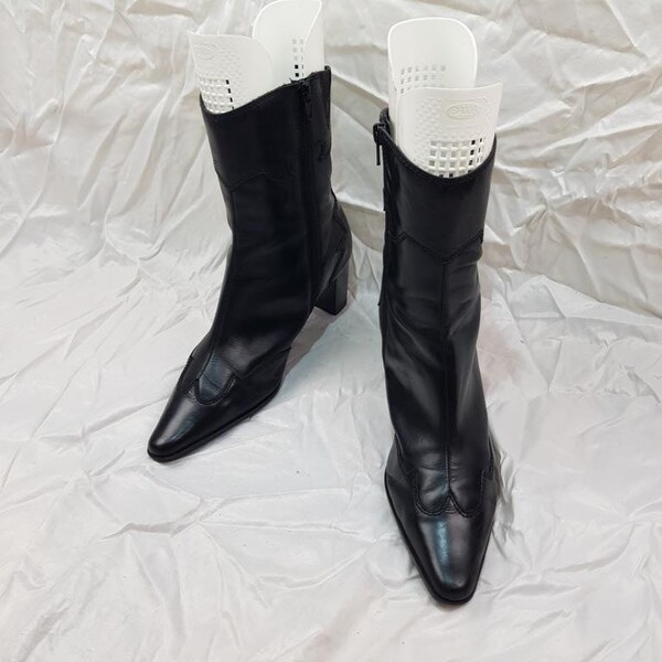 Leather Boots Women Etsy