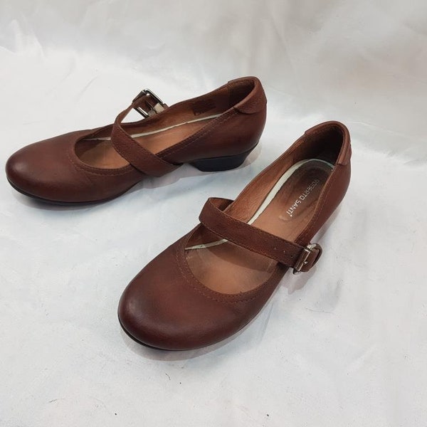 Mary janes shoes, summer closed toe leather sandals women, vintage shoes 90s womens shoes with metal buckle, genuine leather shoes women